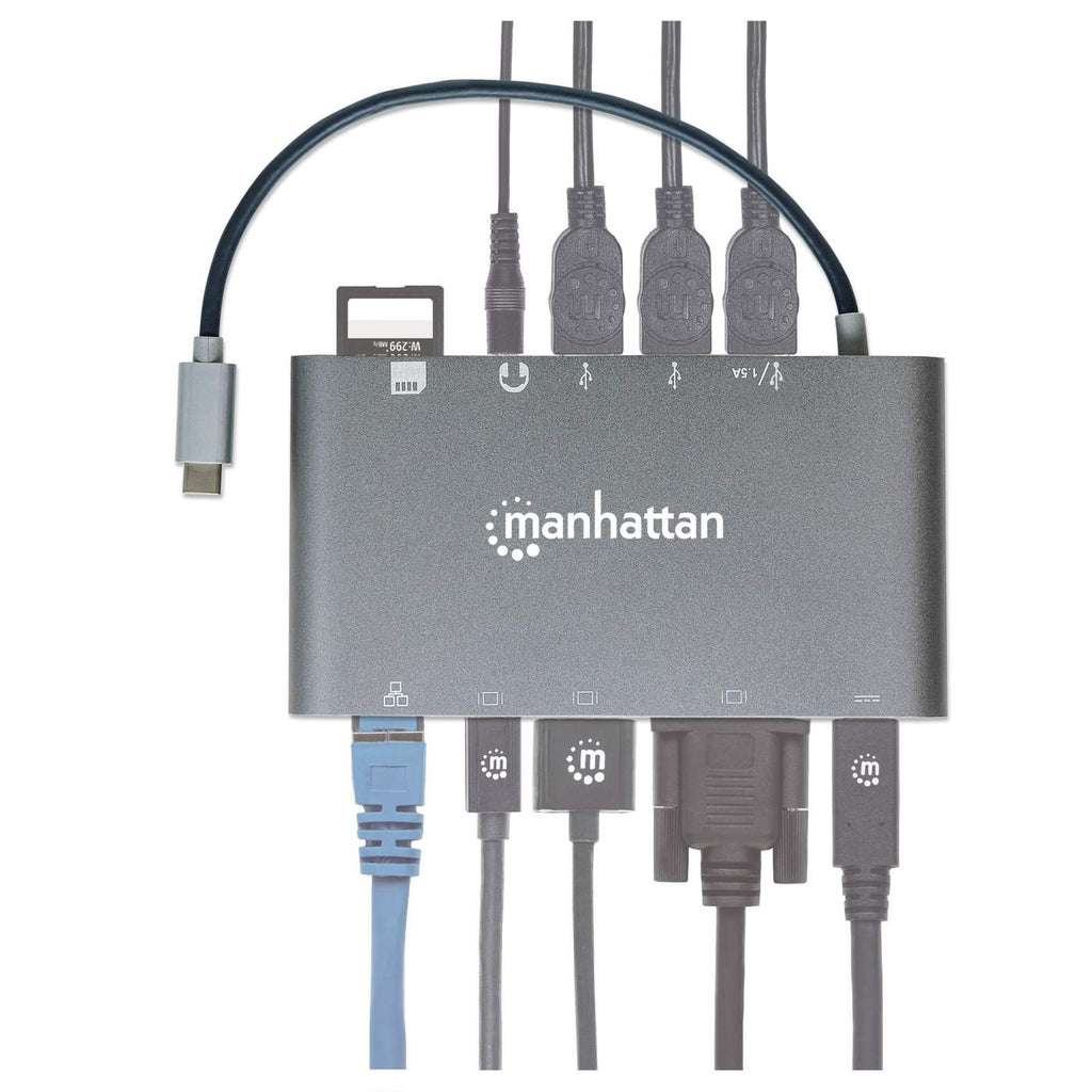 INTELLINET/MANHATTAN USB-C To 7-in-1 Docking Station