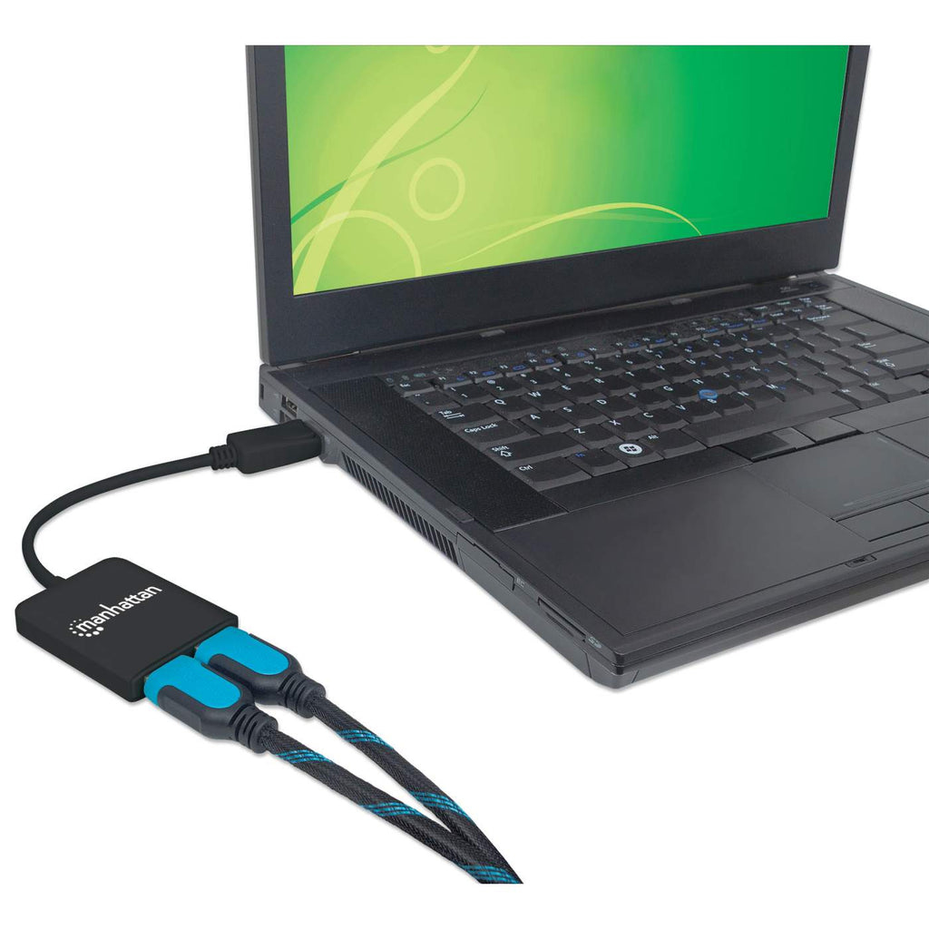 INTELLINET/MANHATTAN DisplayPort To 2 Port HDMI Splitter Hub With MST