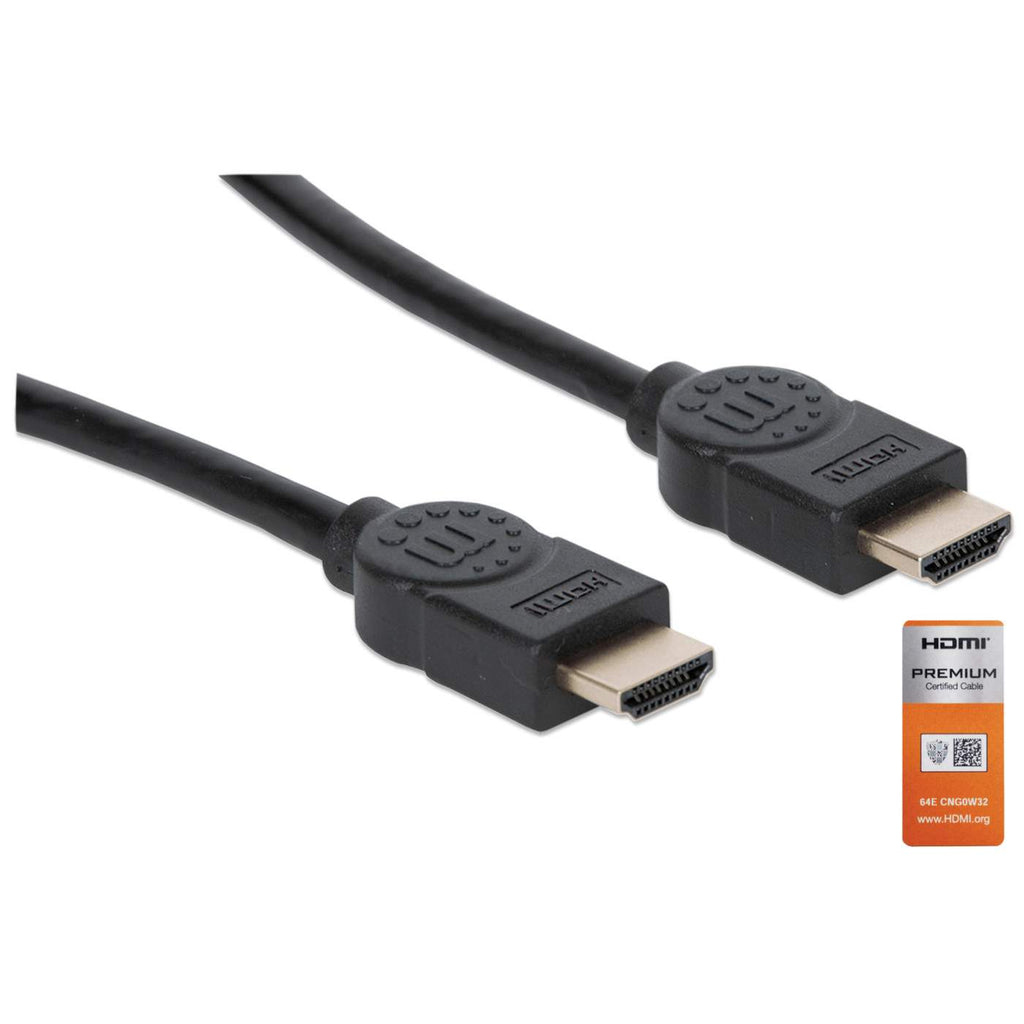 INTELLINET/MANHATTAN High Speed HDMI Cable With Ethernet 4k@60hz Uhd, 18gbps Bandwidth, Male To Male, Shielded, 5m Black