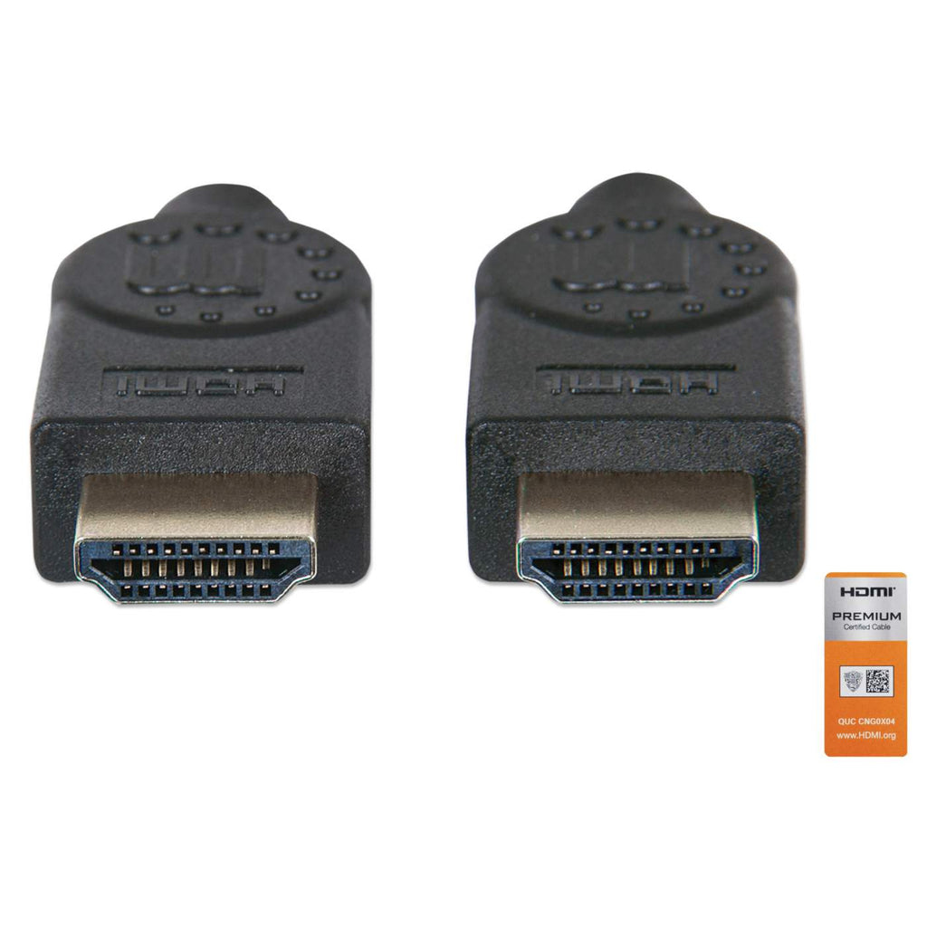 INTELLINET/MANHATTAN High Speed HDMI Cable With Ethernet 4k@60hz Uhd, 18gbps Bandwidth, Male To Male, Shielded, 5m Black