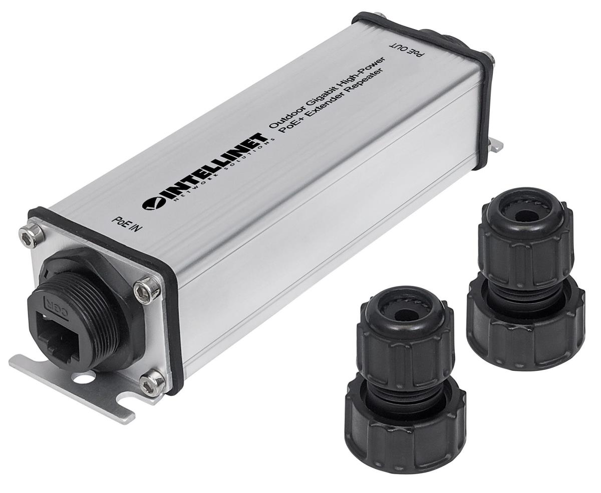 INTELLINET/MANHATTAN Outdoor Gigabit High-power Poe+ Extender Repeater