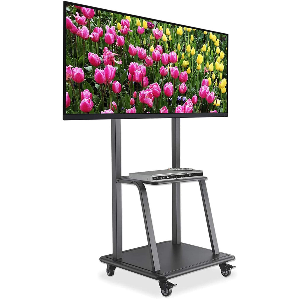 INTELLINET/MANHATTAN TV Cart - 1 TV - Height-Adjustable - 37 to 100in - Black