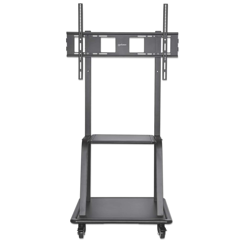 INTELLINET/MANHATTAN TV Cart - 1 TV - Height-Adjustable - 37 to 100in - Black
