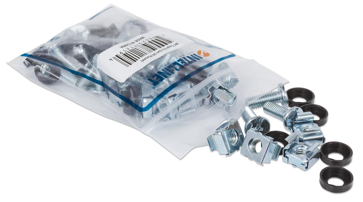 INTELLINET/MANHATTAN Cage Nut Set 20 Pieces
