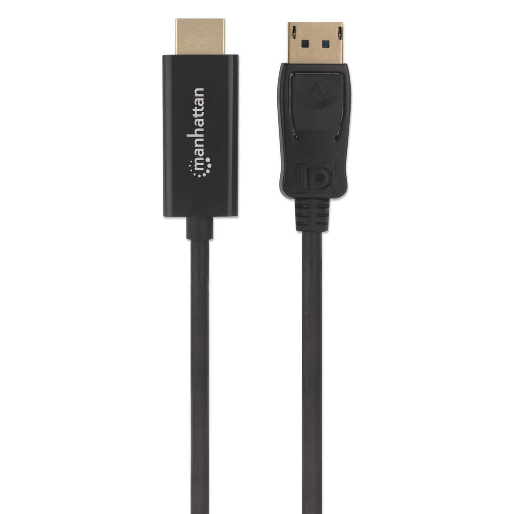INTELLINET/MANHATTAN DisplayPort Male To Hdmi Male Cable 2m Black (153201)