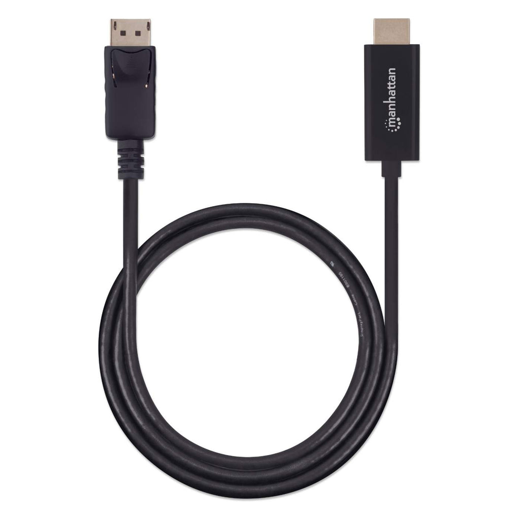 INTELLINET/MANHATTAN DisplayPort Male To Hdmi Male Cable 2m Black (153201)