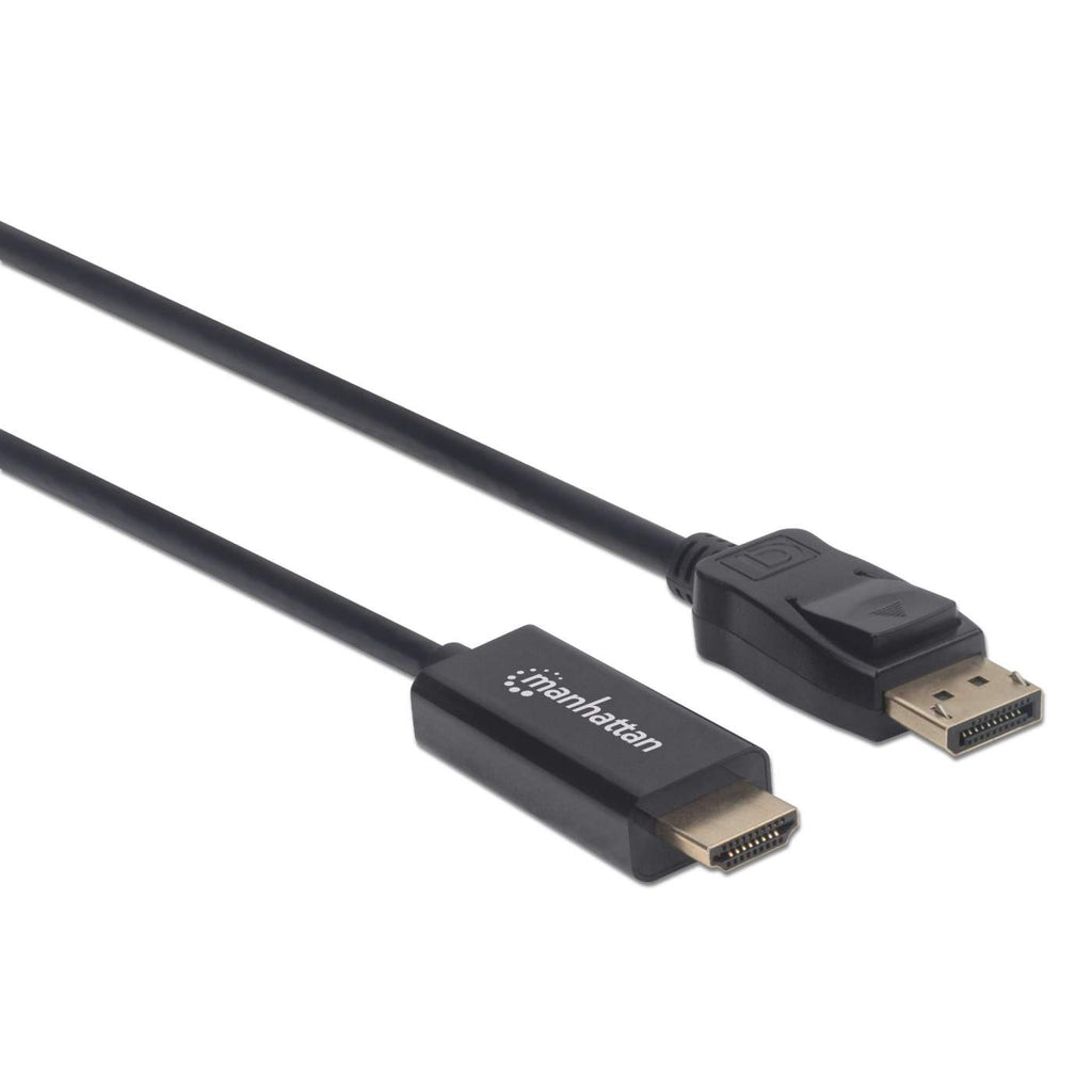 INTELLINET/MANHATTAN DisplayPort Male To Hdmi Male Cable 2m Black (153201)