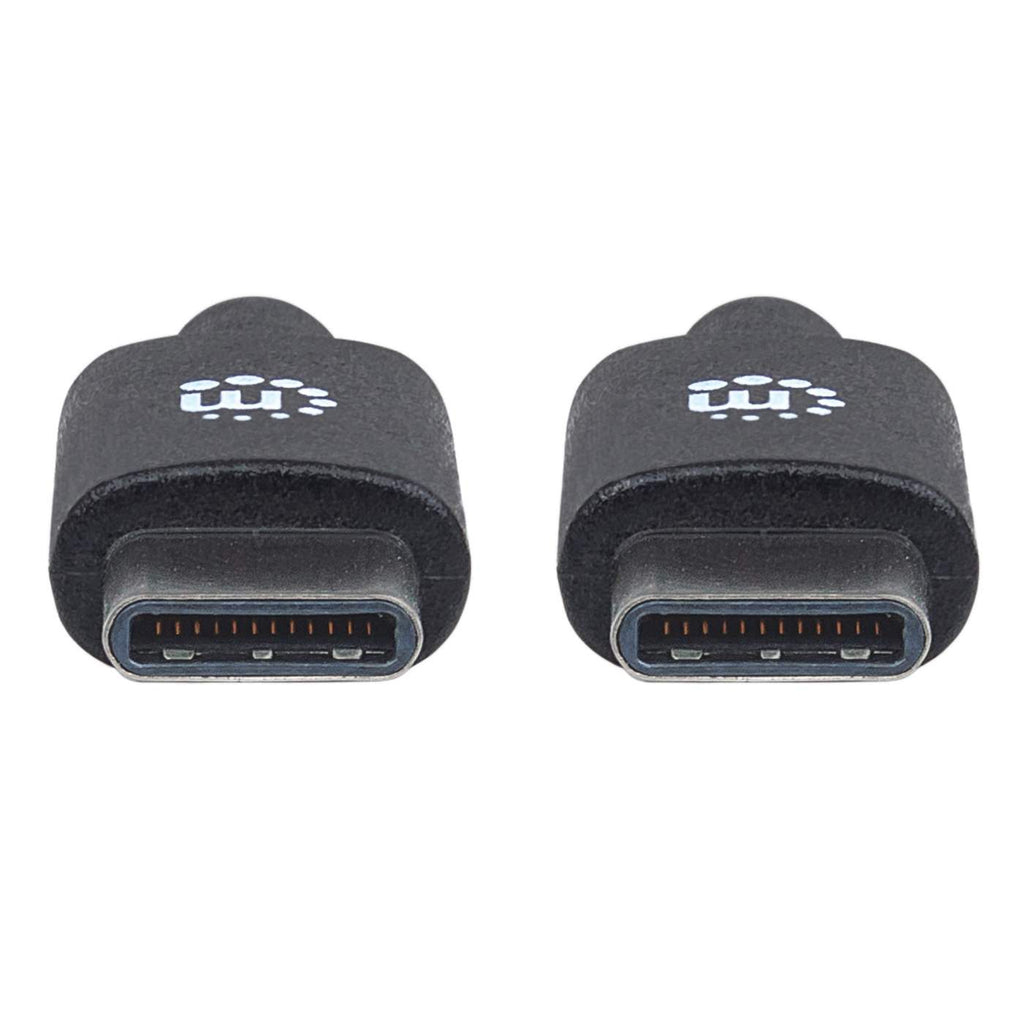 INTELLINET/MANHATTAN USB C Device Cable USB 2.0, Type-C Male to Type-C Male, 480 Mbps, 1m Black