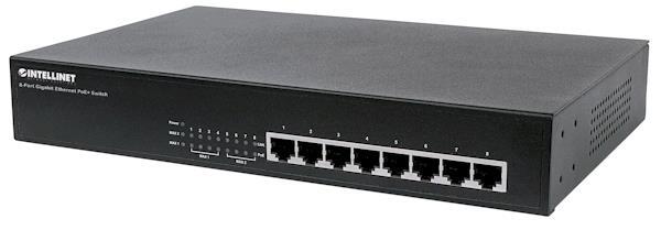 INTELLINET/MANHATTAN Gigabit Ethernet PoE+ Switch 8-Port
