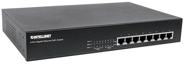 INTELLINET/MANHATTAN Gigabit Ethernet PoE+ Switch 8-Port