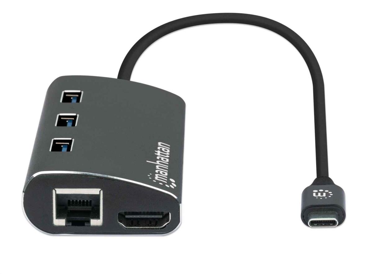 INTELLINET/MANHATTAN USB 3.2 Gen 1 USB-C Multiport-Adapter