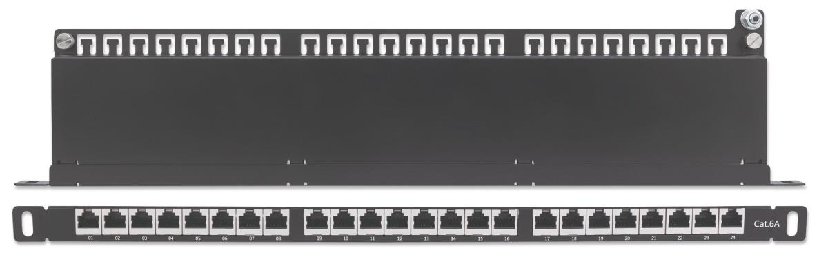 INTELLINET/MANHATTAN Patch Panel - 24 Port - CAT6 - FTP - Shielded