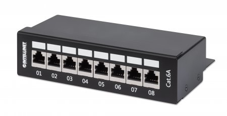 INTELLINET/MANHATTAN Patch Panel - 8 Port - CAT6A - FTP - Shielded - Desktop