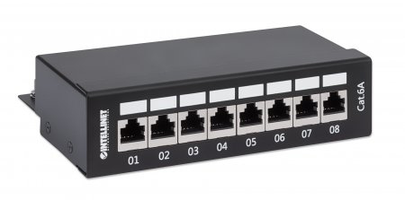 INTELLINET/MANHATTAN Patch Panel - 8 Port - CAT6A - FTP - Shielded - Desktop