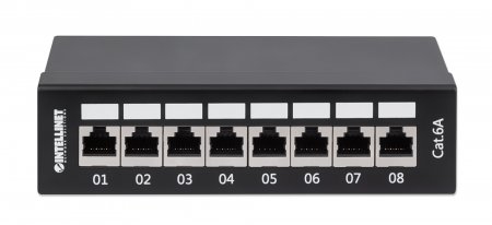 INTELLINET/MANHATTAN Patch Panel - 8 Port - CAT6A - FTP - Shielded - Desktop