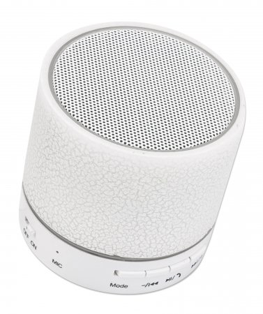 INTELLINET/MANHATTAN Led Bluetooth Speaker - Microsd Reader Aux White - 3w
