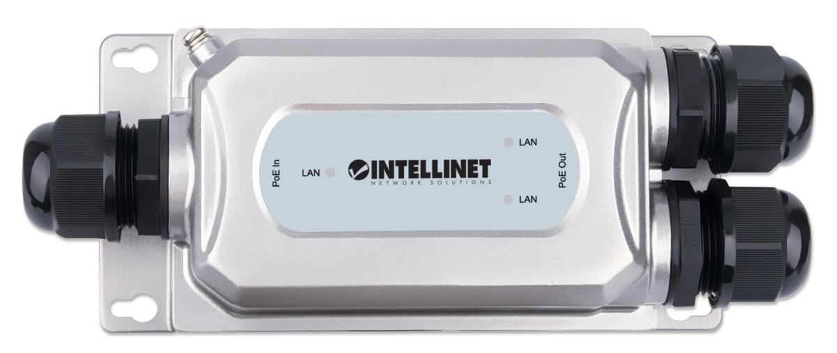 INTELLINET/MANHATTAN Outdoor Vandalproof Gigabit Ultra PoE Extender 2-Port