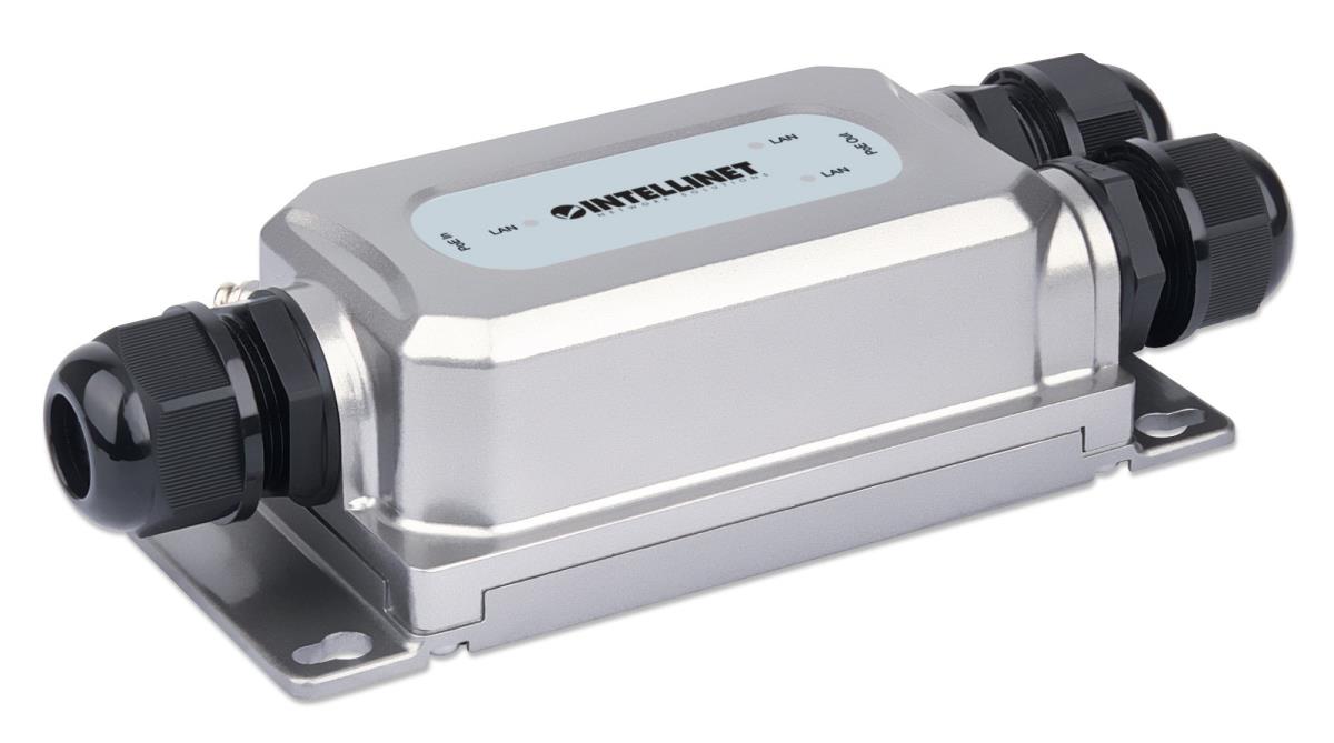 INTELLINET/MANHATTAN Outdoor Vandalproof Gigabit Ultra PoE Extender 2-Port