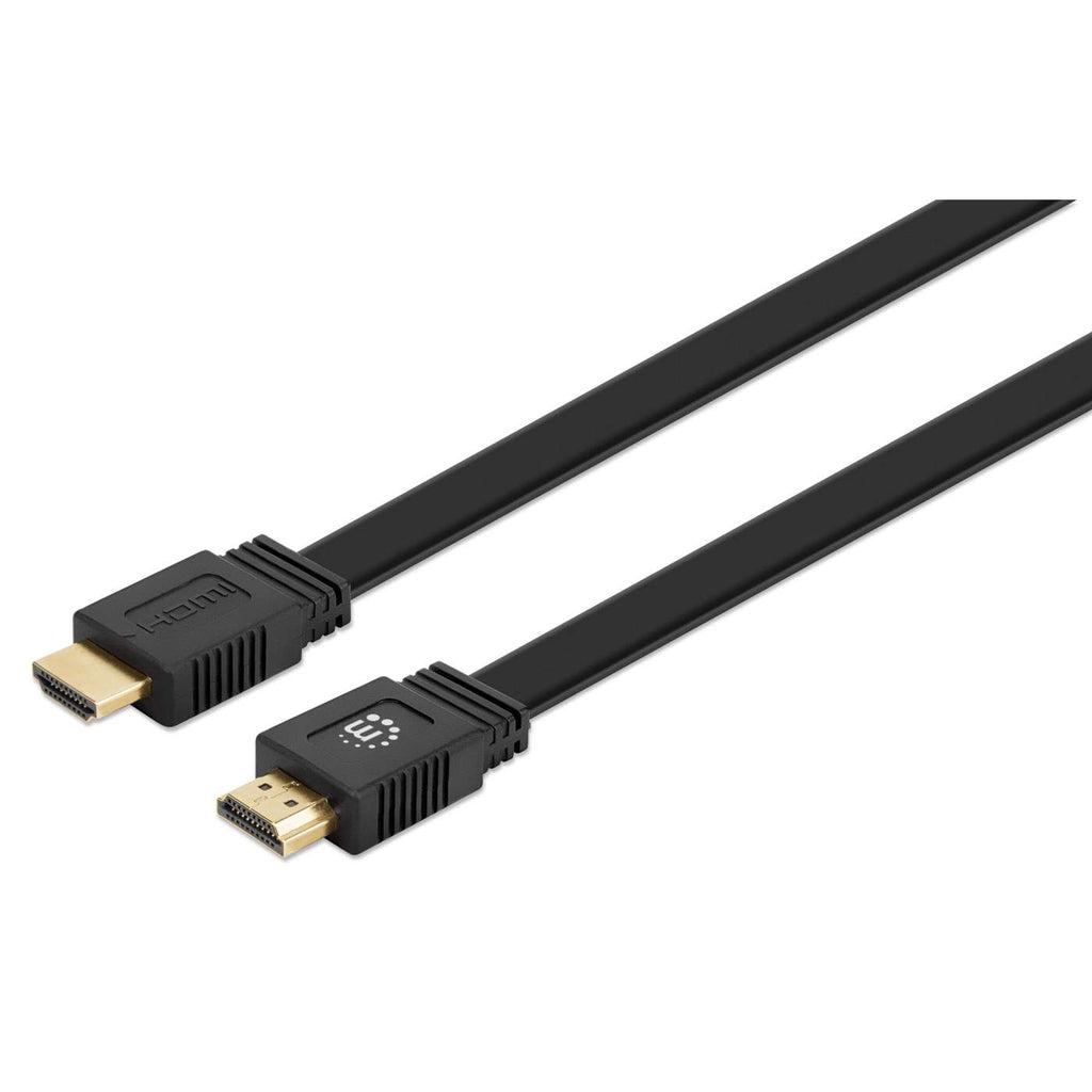 INTELLINET/MANHATTAN Hdmi Cable With Ethernet 50cm 4k/60hz - Flat Male/male Black