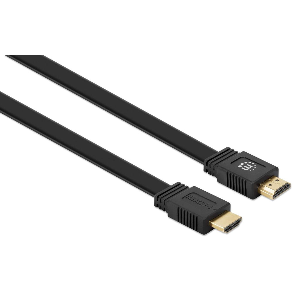 INTELLINET/MANHATTAN Hdmi Cable With Ethernet 50cm 4k/60hz - Flat Male/male Black