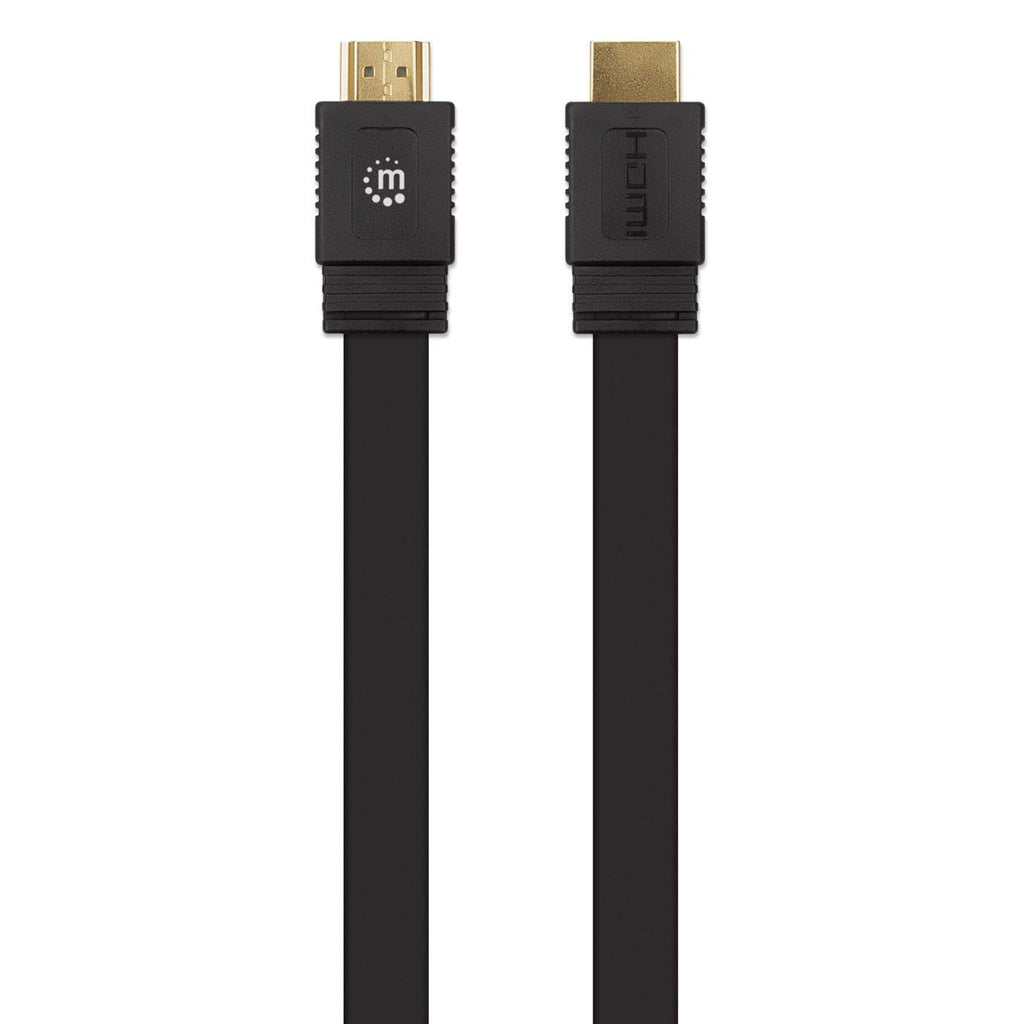 INTELLINET/MANHATTAN Hdmi Cable With Ethernet 50cm 4k/60hz - Flat Male/male Black
