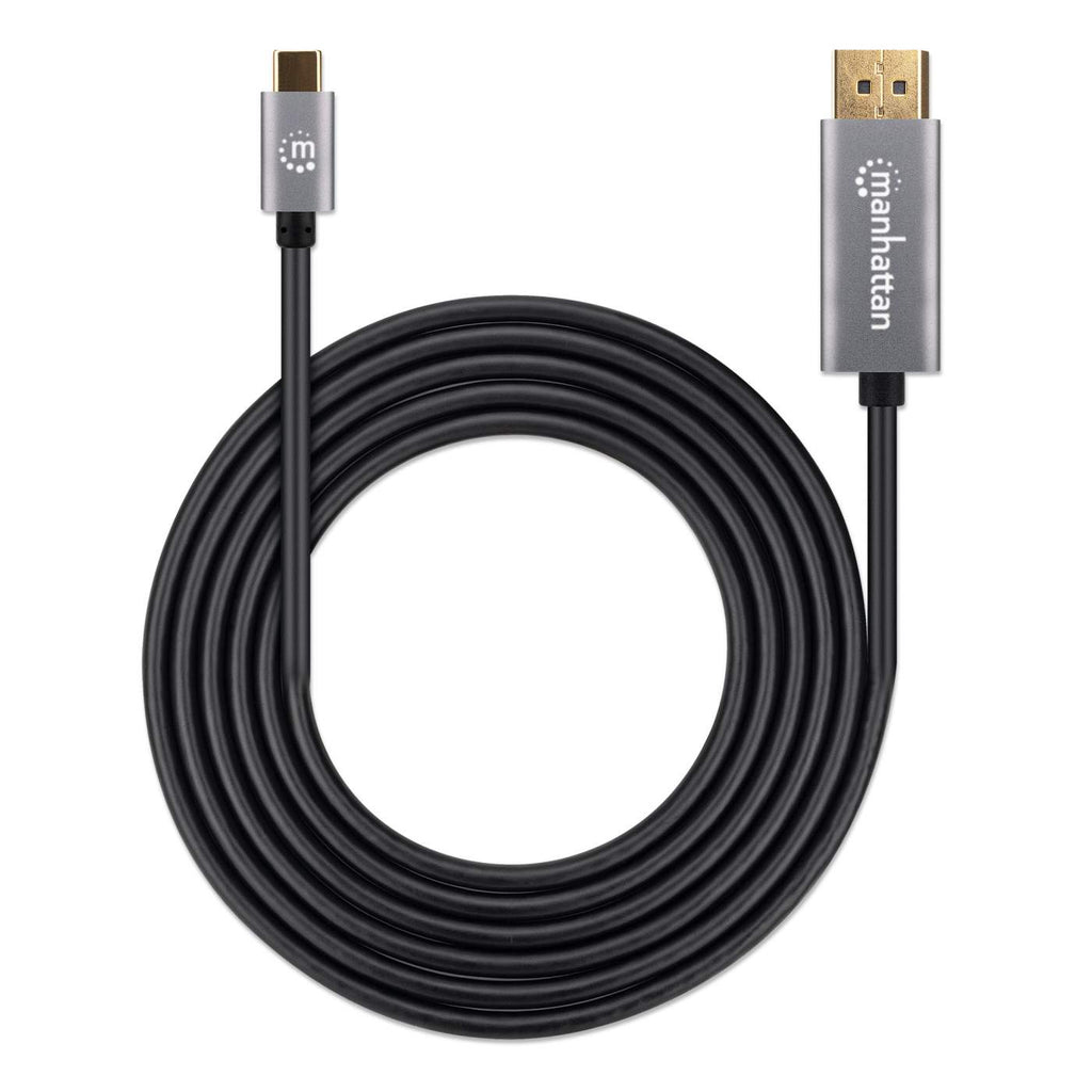 INTELLINET/MANHATTAN USB-C TO DisplayPort 8K/60HZ 2M -Male/Male Black