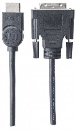 INTELLINET/MANHATTAN Hdmi To DVI-d Cable 2m - Male/male 24/1 Black