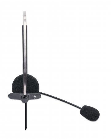INTELLINET/MANHATTAN Headset - Single-sided Over-ear Design - Mono - USB