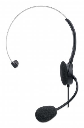 INTELLINET/MANHATTAN Headset - Single-sided Over-ear Design - Mono - USB