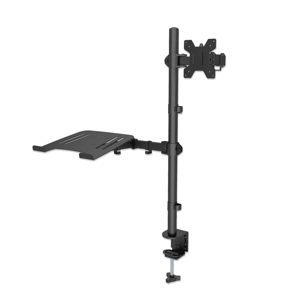 INTELLINET/MANHATTAN Desktop Combo Mount with Monitor Arm and Laptop Stand