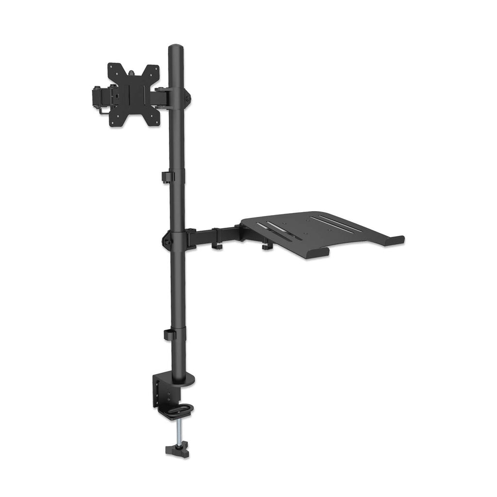INTELLINET/MANHATTAN Desktop Combo Mount with Monitor Arm and Laptop Stand