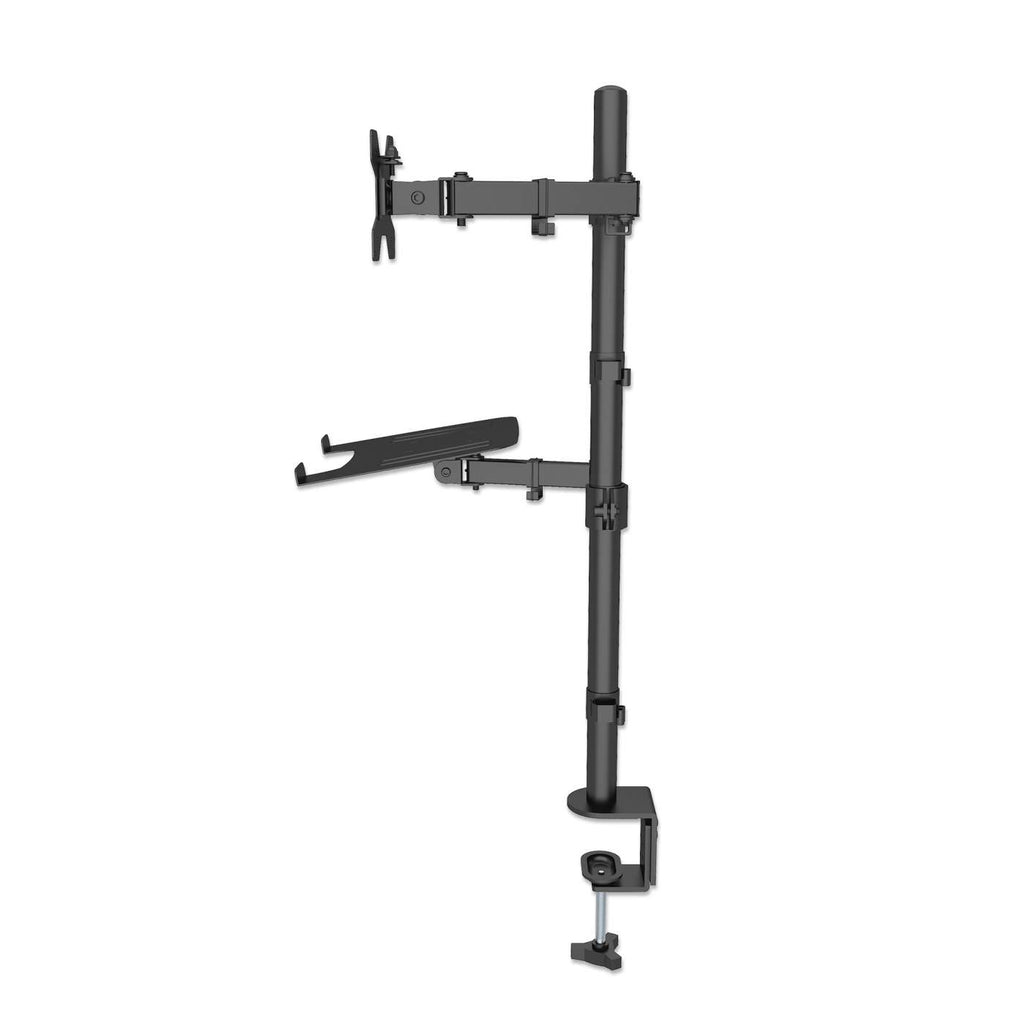 INTELLINET/MANHATTAN Desktop Combo Mount with Monitor Arm and Laptop Stand