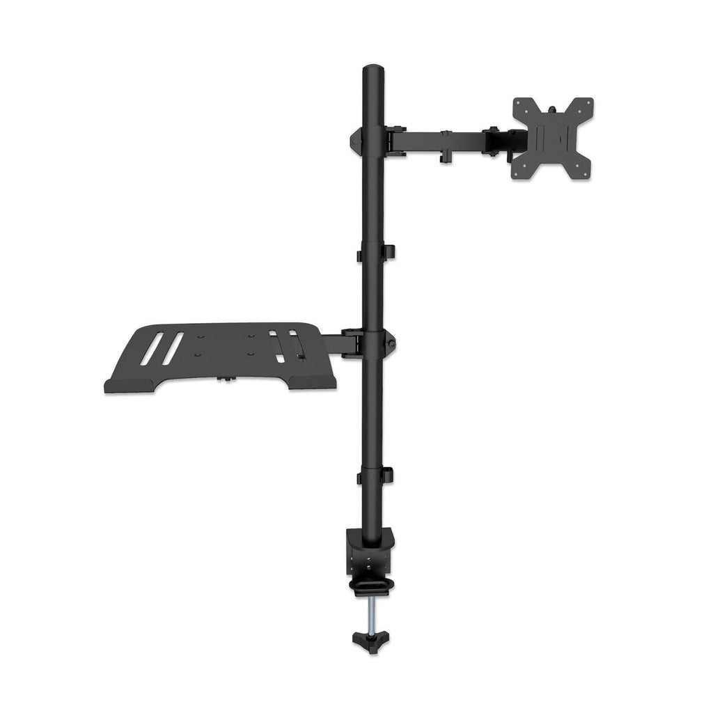 INTELLINET/MANHATTAN Desktop Combo Mount with Monitor Arm and Laptop Stand