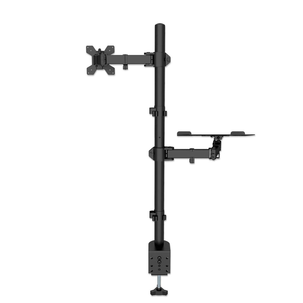 INTELLINET/MANHATTAN Desktop Combo Mount with Monitor Arm and Laptop Stand