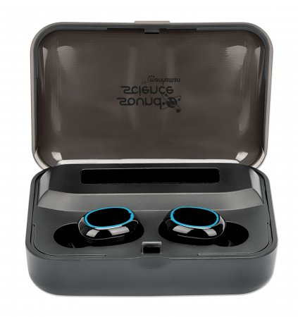INTELLINET/MANHATTAN Headset - Sound Science True Wireless In-Ear  - Stereo - Bluetooth - Black