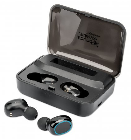 INTELLINET/MANHATTAN Headset - Sound Science True Wireless In-Ear  - Stereo - Bluetooth - Black