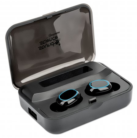 INTELLINET/MANHATTAN Headset - Sound Science True Wireless In-Ear  - Stereo - Bluetooth - Black