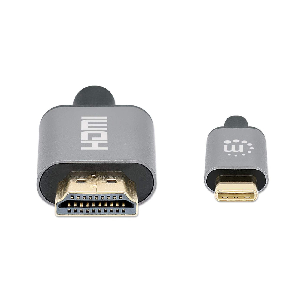 INTELLINET/MANHATTAN USB-C to HDMI Adapter Cable 4K/60HZ Male/Male 1m Black