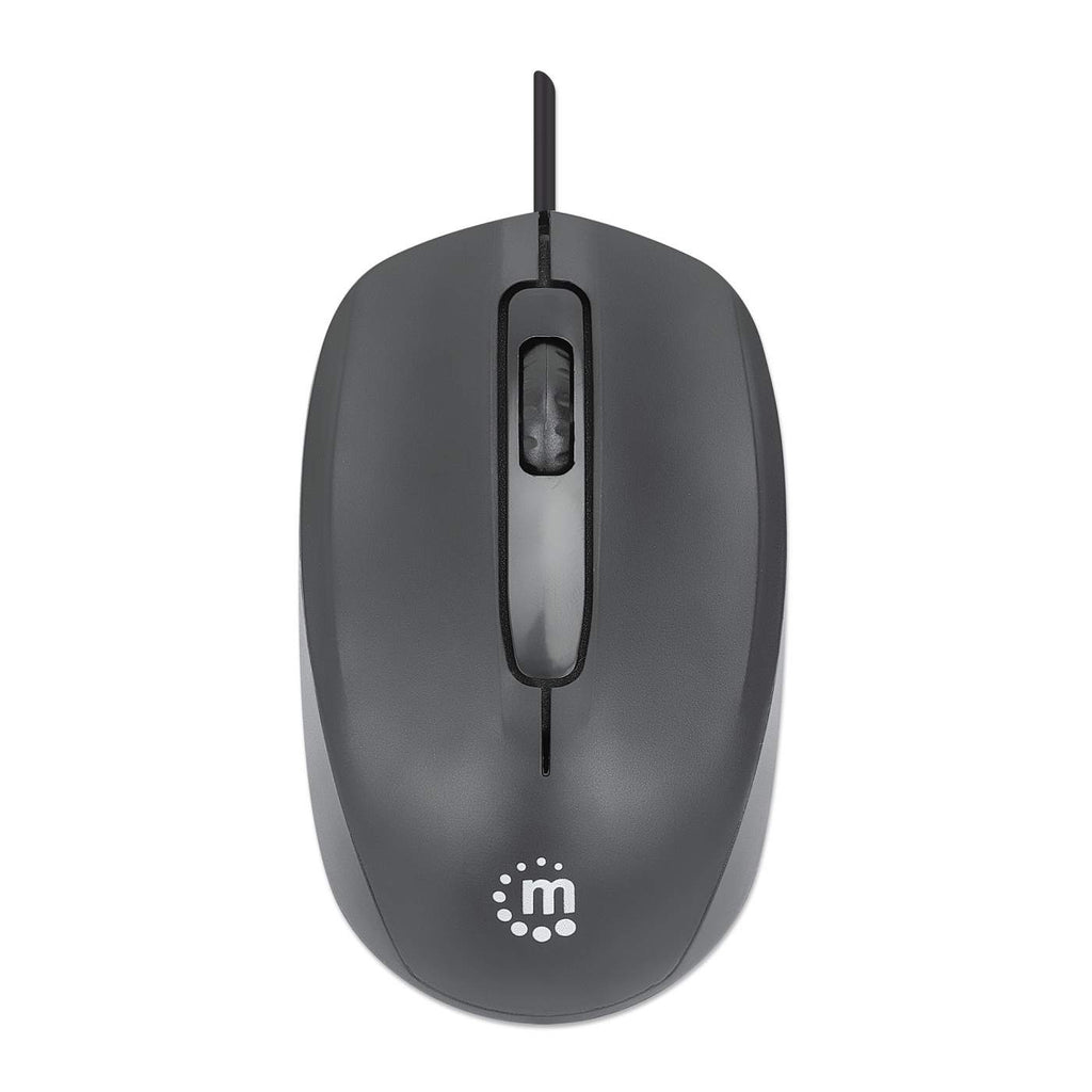 INTELLINET/MANHATTAN Wired Mouse - Comfort II - Optical - USB - Black