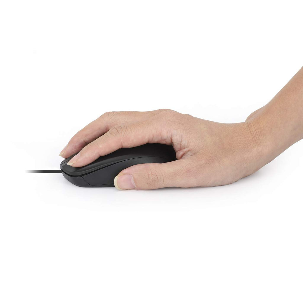 INTELLINET/MANHATTAN Wired Mouse - Comfort II - Optical - USB - Black