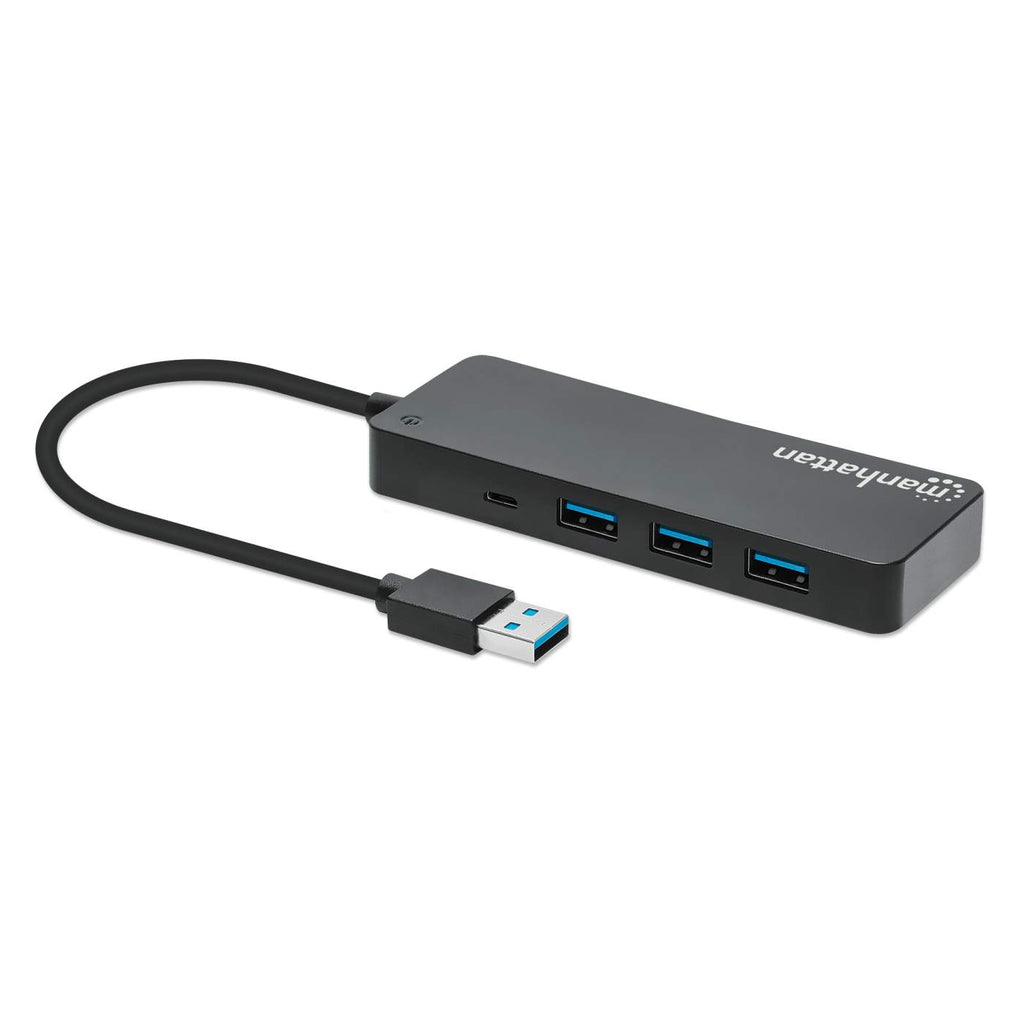 INTELLINET/MANHATTAN USB-A Dock/HUB 7-Port- 7X USB-A USB 3.0 Bus Power Black