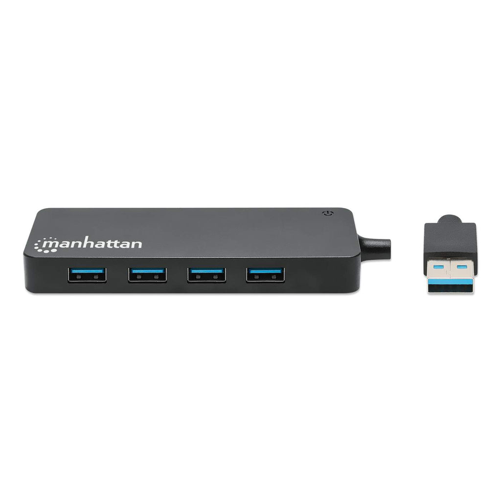 INTELLINET/MANHATTAN USB-A Dock/HUB 7-Port- 7X USB-A USB 3.0 Bus Power Black