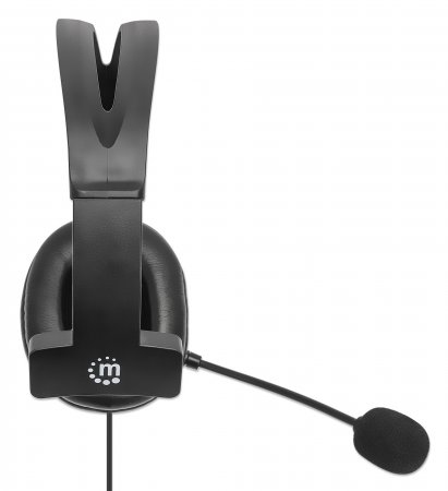 INTELLINET/MANHATTAN Headset with Reversible Microphone - Mono - USB