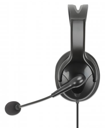 INTELLINET/MANHATTAN Headset with Reversible Microphone - Mono - USB