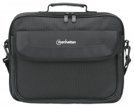INTELLINET/MANHATTAN Cambridge Clamshell - 14.1in Notebook Bag - Black