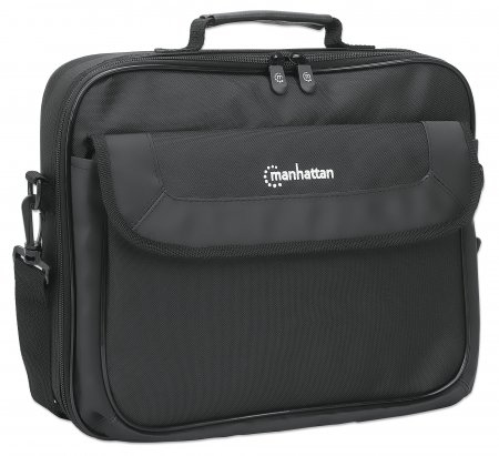 INTELLINET/MANHATTAN Cambridge Clamshell - 14.1in Notebook Bag - Black