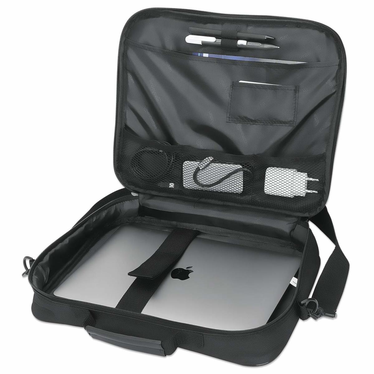 INTELLINET/MANHATTAN Cambridge Clamshell - 14.1in Notebook Bag - Black