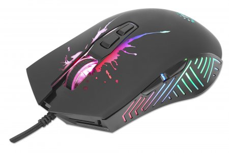 INTELLINET/MANHATTAN RGB LED Wired Optical USB Gaming Mouse