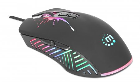 INTELLINET/MANHATTAN RGB LED Wired Optical USB Gaming Mouse