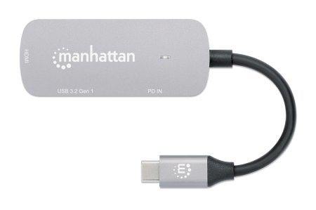 INTELLINET/MANHATTAN USB-C to HDMI 3-in-1 Docking Converter with Power Delivery